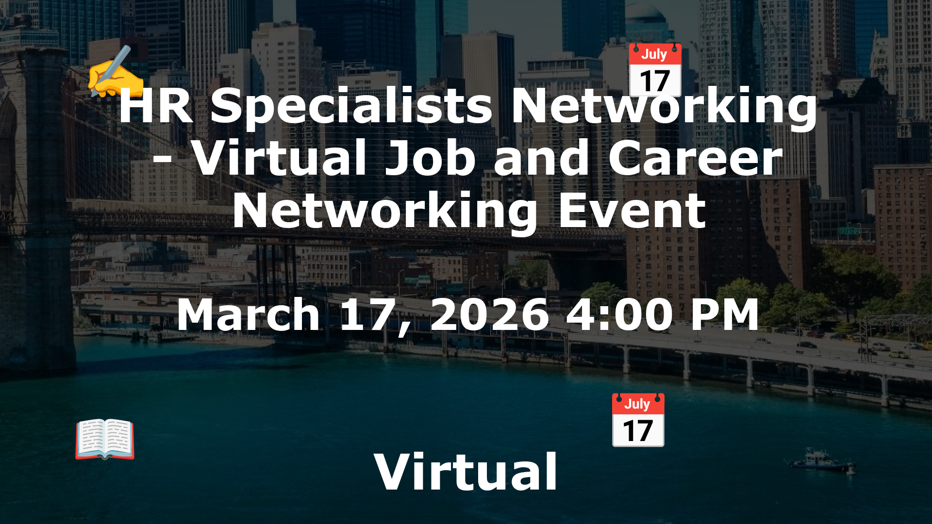 HR Specialists Networking - Virtual Job and Career Networking Event event image